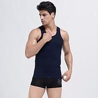 mens casualdaily sports simple active summer tank top solid strap slee ...