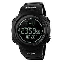 Men\'s Women\'s Sport Watch Wrist watch Digital Watch LED LCD Compass Calendar Water Resistant / Water Proof Alarm Stopwatch Digital Rubber