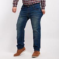 Men\'s Solid Blue Jeans Pants, Simple All Seasons