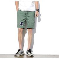 mens mid rise strenchy shorts pants street chic loose solid