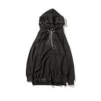 mens casualdaily simple hoodie solid pure color hooded strenchy cotton ...