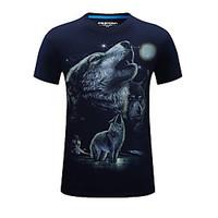 mens short sleeve t shirt cotton acrylic casual sport print 916105