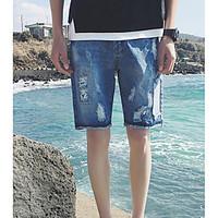 mens mid rise inelastic shorts pants simple straight solid