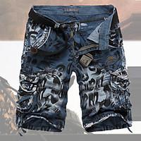 Men\'s cultivate one\'s morality loose tooling shorts Leisure fashion big yards more pockets of shorts GESE8