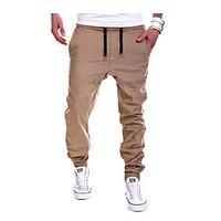 Men\'s Casual Solid Pants Jogging Sweatpants Joggers Pants, Cotton/Polyester