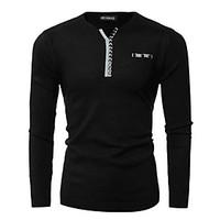 mens going out casualdaily simple active regular pullover color block  ...