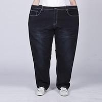 mens solid blue black jeans pants simple all seasons