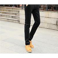 mens mid rise micro elastic loose pants street chic chinoiserie relaxe ...