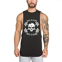 mens casualdaily beach sports simple active all seasons tank top print ...