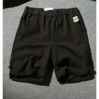 mens mid rise micro elastic shorts pants street chic loose solid