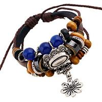 mens leather bracelet jewelry natural fashion leather alloy irregular  ...