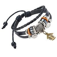 mens leather bracelet jewelry natural fashion leather alloy irregular  ...