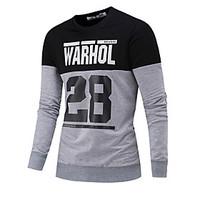 mens letter casual sport hoodie sweatshirt cotton long sleeve black wh ...