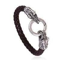 mens leather bracelet jewelry natural fashion leather alloy irregular  ...