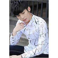 mens casualdaily simple shirt striped shirt collar long sleeve cotton