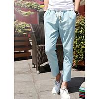 mens mid rise inelastic chinos pants simple straight solid