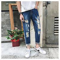 mens mid rise inelastic jeans chinos pants street chic chinoiserie rel ...