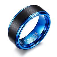 Men\'s Ring Basic Euramerican Fashion Personalized Tungsten Carbide Steel Luxury Casual Cool Unique Jewelry For Simple Party Finger Rings