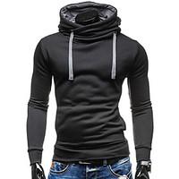 mens daily casual sports contemporary hoodie solid hooded strenchy 100 ...