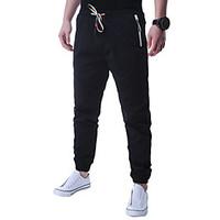 Men\'s High Rise strenchy Sweatpants Pants, Chinoiserie Skinny Solid