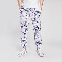 mens high rise strenchy sweatpants pants chinoiserie skinny solid