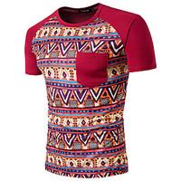 mens casualdaily chinoiserie t shirt solid round neck short sleeve cot ...