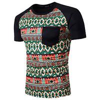 mens casualdaily chinoiserie t shirt solid round neck short sleeve cot ...