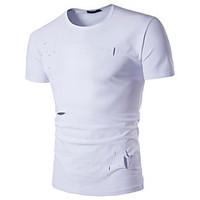 mens casualdaily chinoiserie t shirt solid round neck short sleeve cot ...