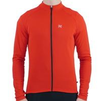 Merlin Wear Core Long Sleeve Cycling Jersey - Red / Medium