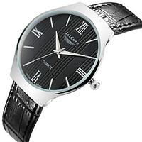 Men\'s Korean Style Casual Genuine Leather Quartz Watches Wrist Watch Cool Watch Unique Watch