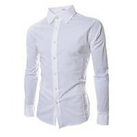 mens vintagecasualpartywork long sleeve casual shirts cottonrayon