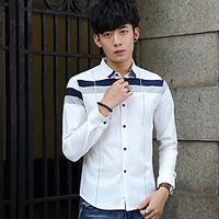 mens going out casualdaily holiday simple shirt solid button down coll ...