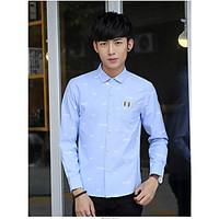 mens going out casualdaily holiday simple shirt solid letter square ne ...