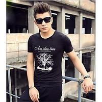 mens going out casualdaily boho punk gothic t shirt geometric round ne ...