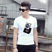 mens going out casualdaily boho punk gothic t shirt geometric round ne ...