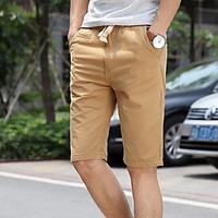 mens mid rise inelastic chinos pants simple straight solid