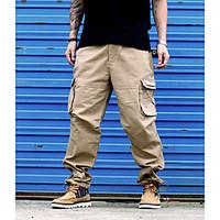 mens high rise inelastic chinos pants simple loose straight solid