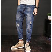 mens mid rise inelastic skinny pants vintage slim denim solid