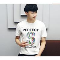 mens officecareer other vintage street chic t shirt print round neck s ...