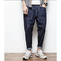 mens low rise inelastic chinos pants street chic straight slim solid