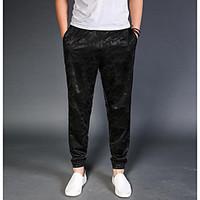 mens mid rise micro elastic sweatpants pants active slim solid