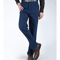 mens low rise inelastic jeans chinos pants street chic slim solid