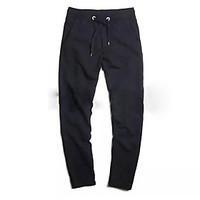 mens mid rise micro elastic sweatpants pants active slim solid