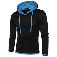 mens casualdaily hoodie leopard hooded strenchy cotton long sleeve spr ...