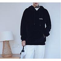 mens sports going out active simple cute hoodie solid hooded strenchy  ...