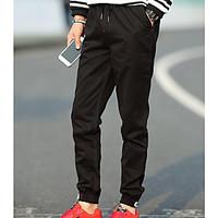 mens high rise inelastic chinos pants simple slim solid