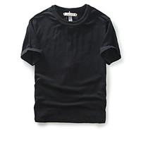 mens casualdaily simple spring t shirt letter round neck short sleeve  ...