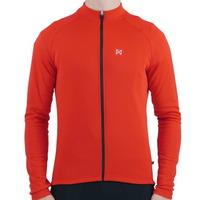 merlin wear core long sleeve cycling jersey red large