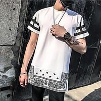 mens street street chic punk gothic summer t shirt lines waves round n ...