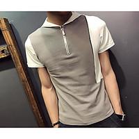 mens casual simple summer t shirt solid hooded short sleeve cotton